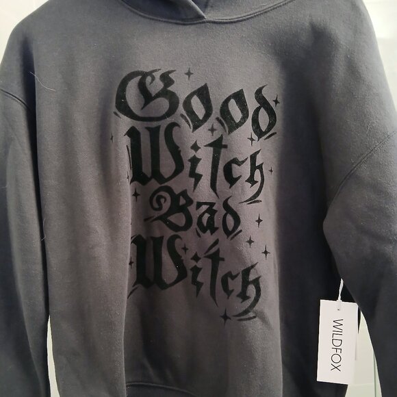 Wildfox Good Witch Blake Hoodie | Pirate Black - Picture 1 of 10